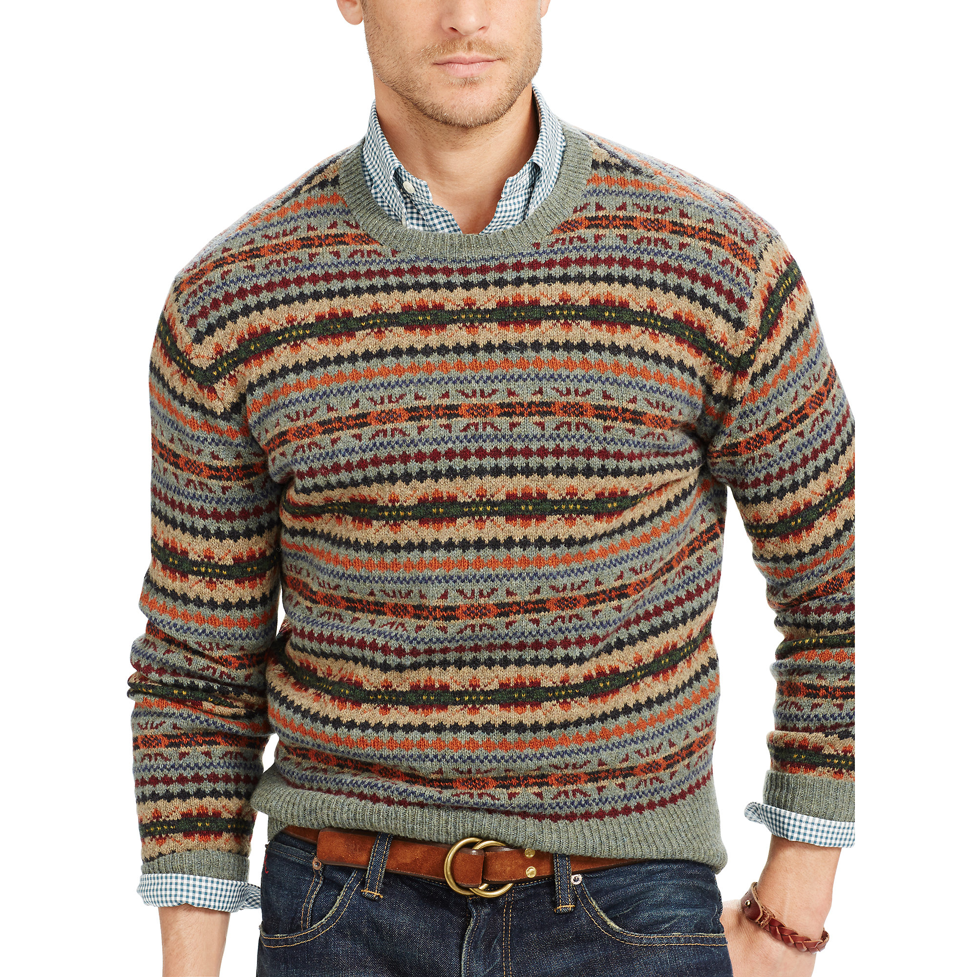 Polo Ralph Lauren Fair Isle Merino Wool Sweater for Men | Lyst