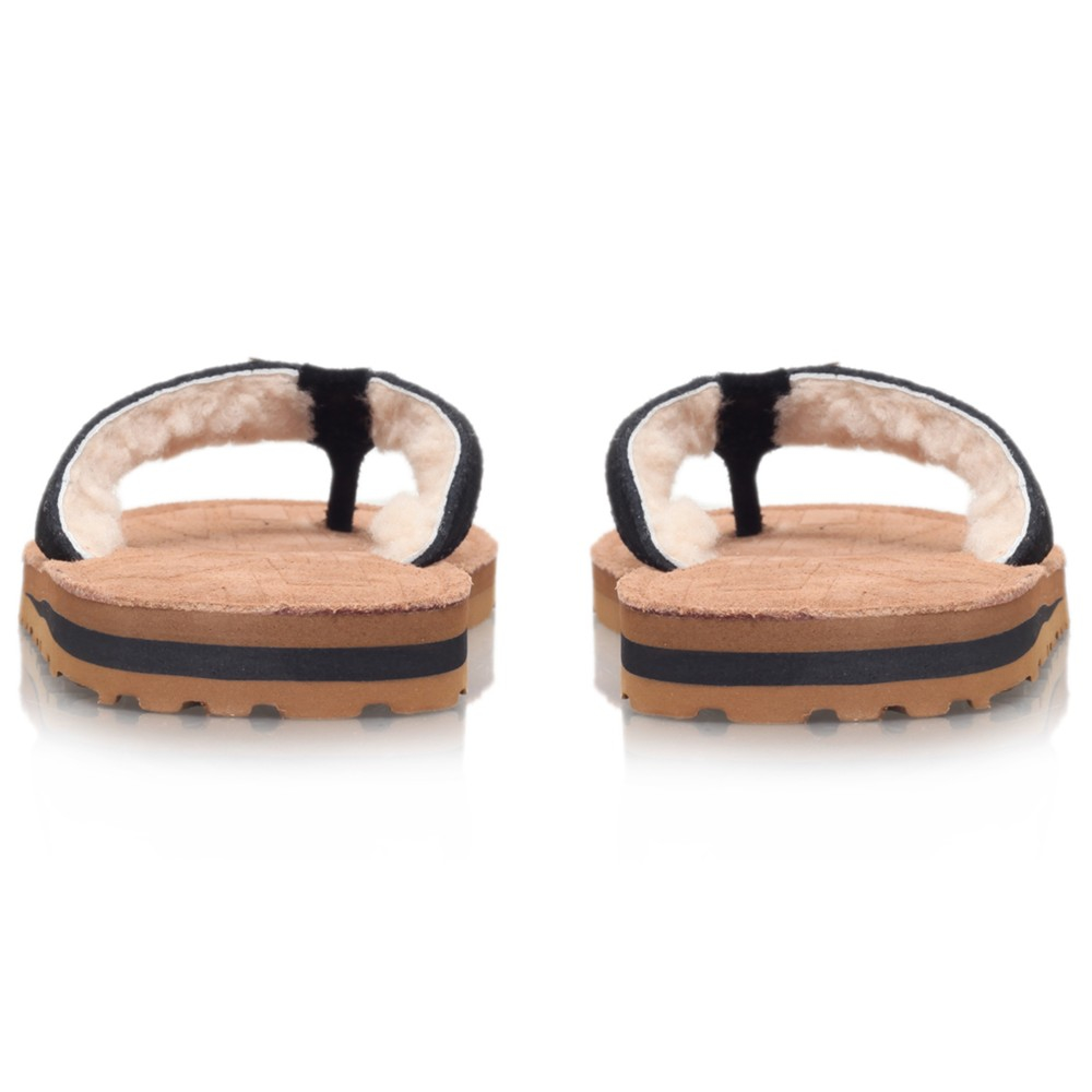 ugg black suede flats