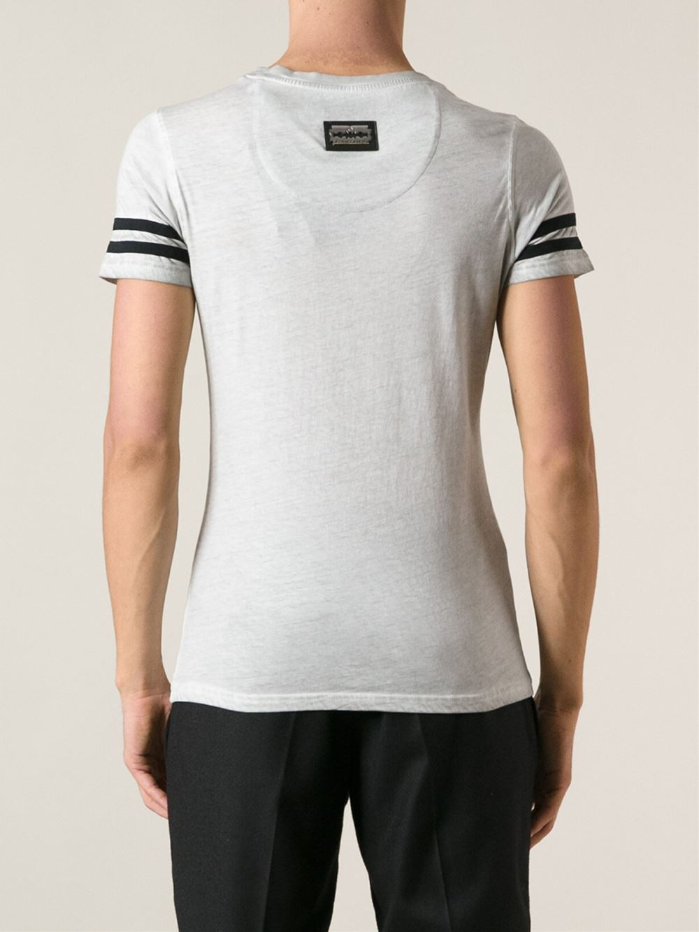 voor Verhoogd Sportman Philipp Plein 'Money Mouse' Printed T-Shirt in Grey (Gray) for Men - Lyst