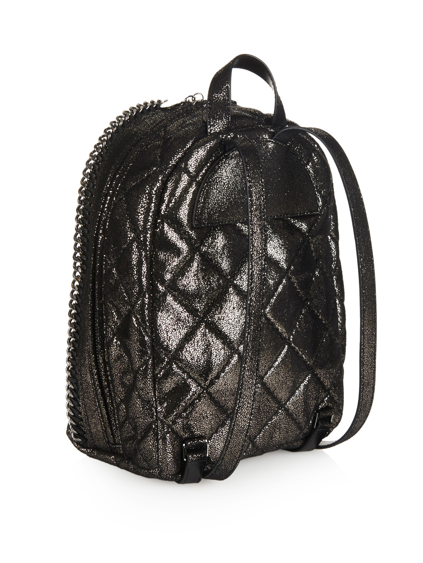 Mini Black Faux Leather Backpack Literacy Basics