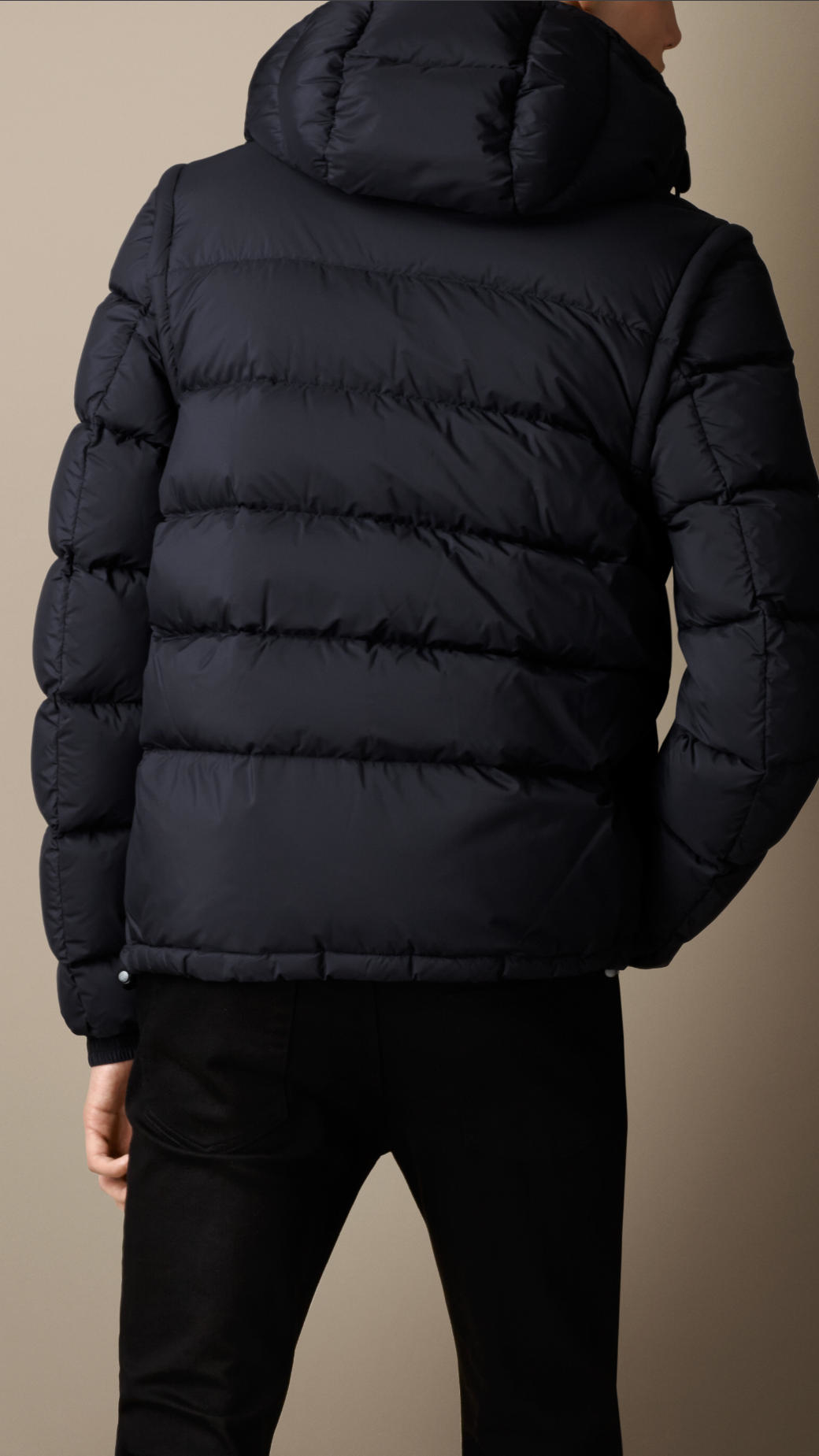 Burberry Puffer Jacket With Removable 
