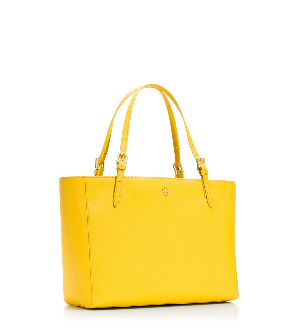 Tory Burch York Buckle Tote in Yellow | Lyst