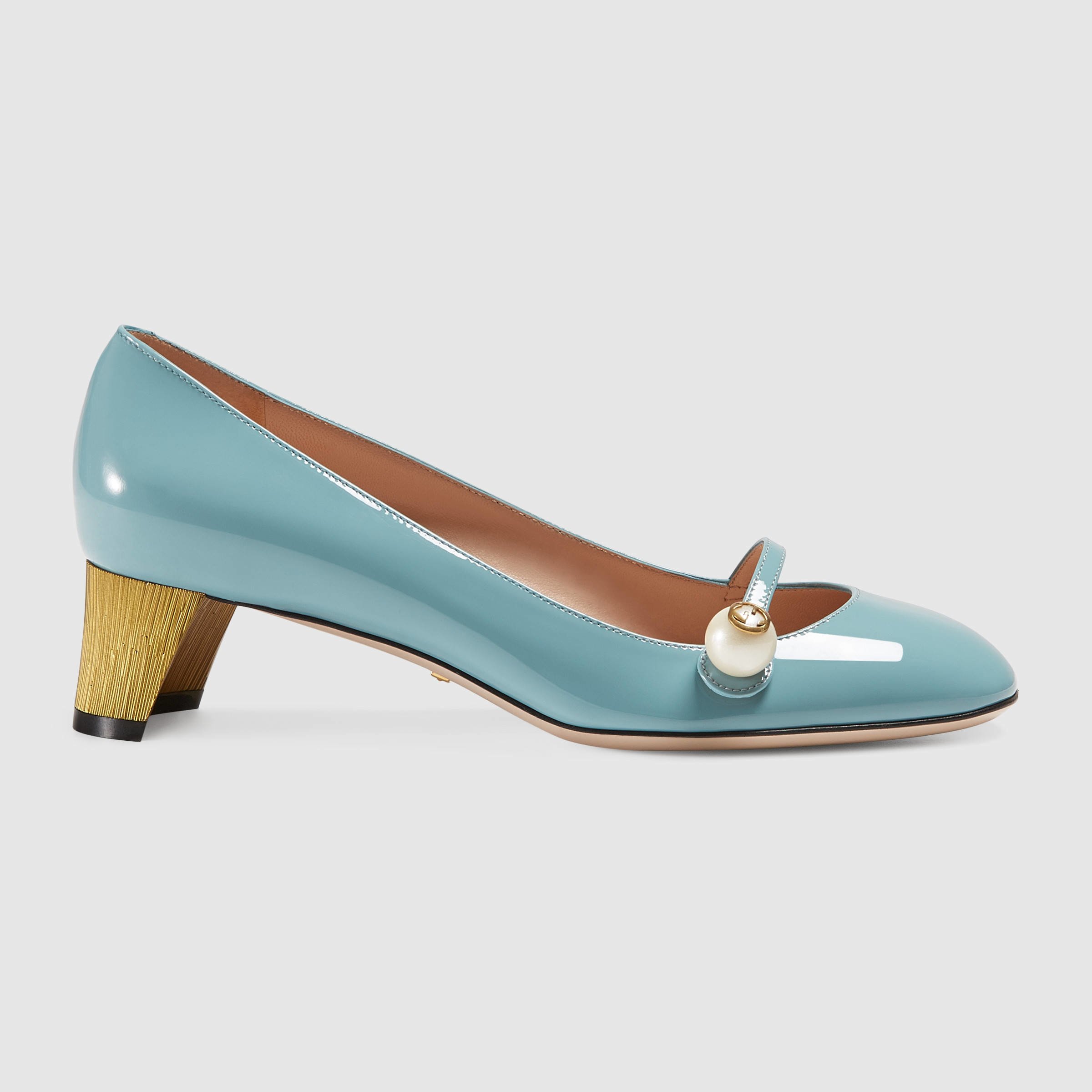 gucci blue pumps