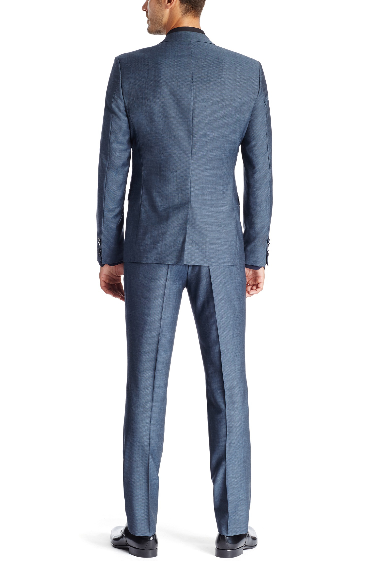 HUGO 'adris/heibo' | Extra Slim Fit, Textured Virgin Wool Suit in Blue for  Men - Lyst