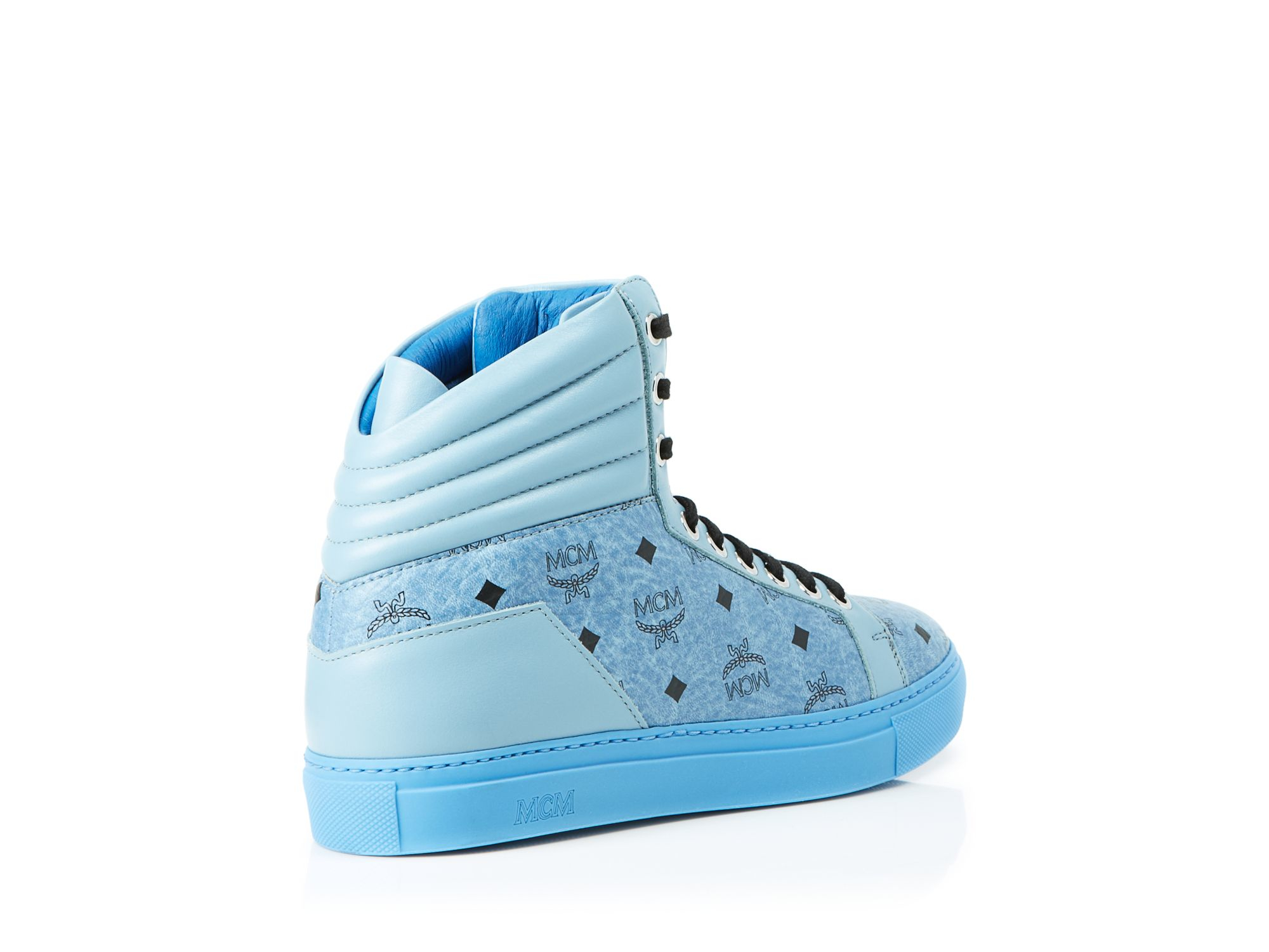 mcm blue sneakers