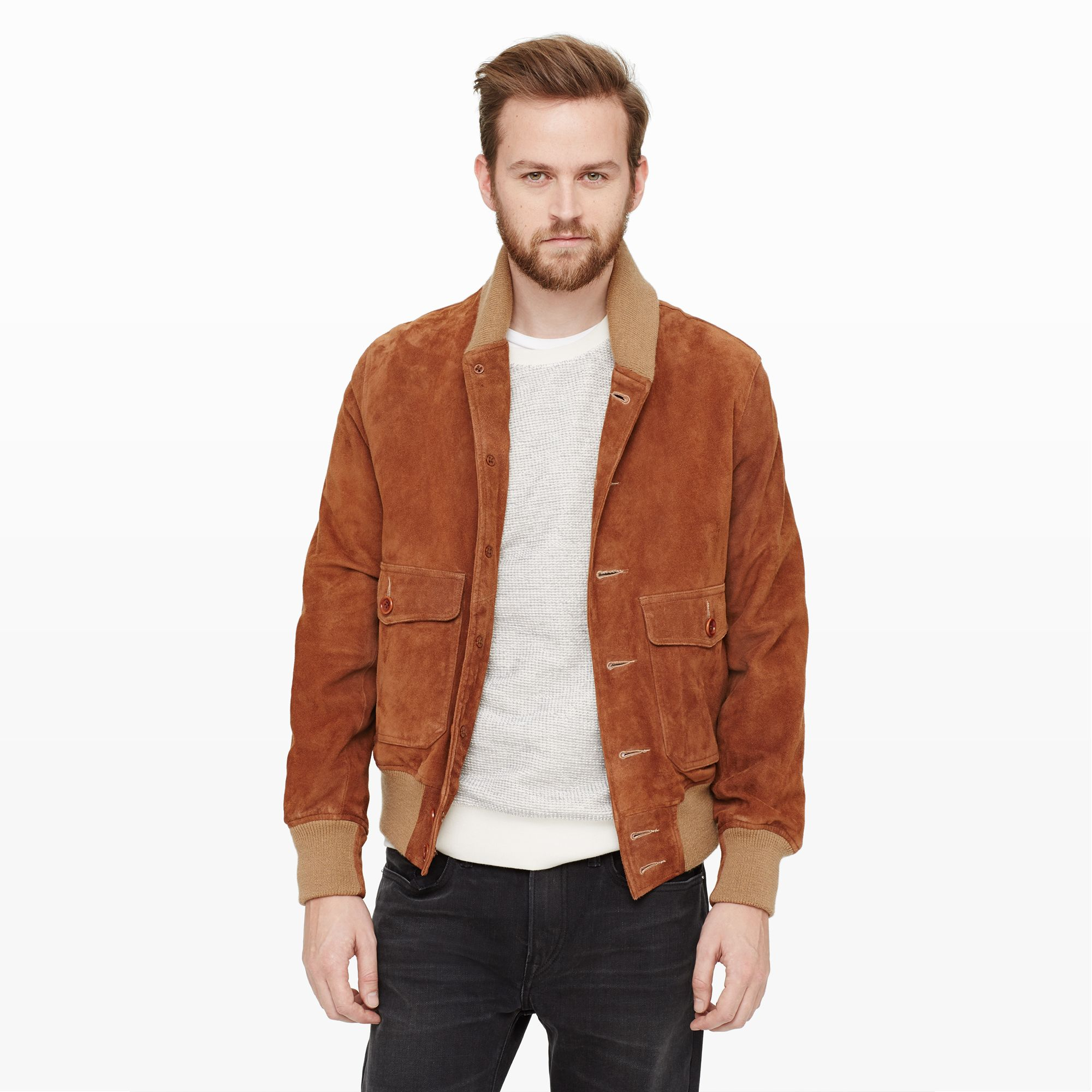 club monaco suede jacket