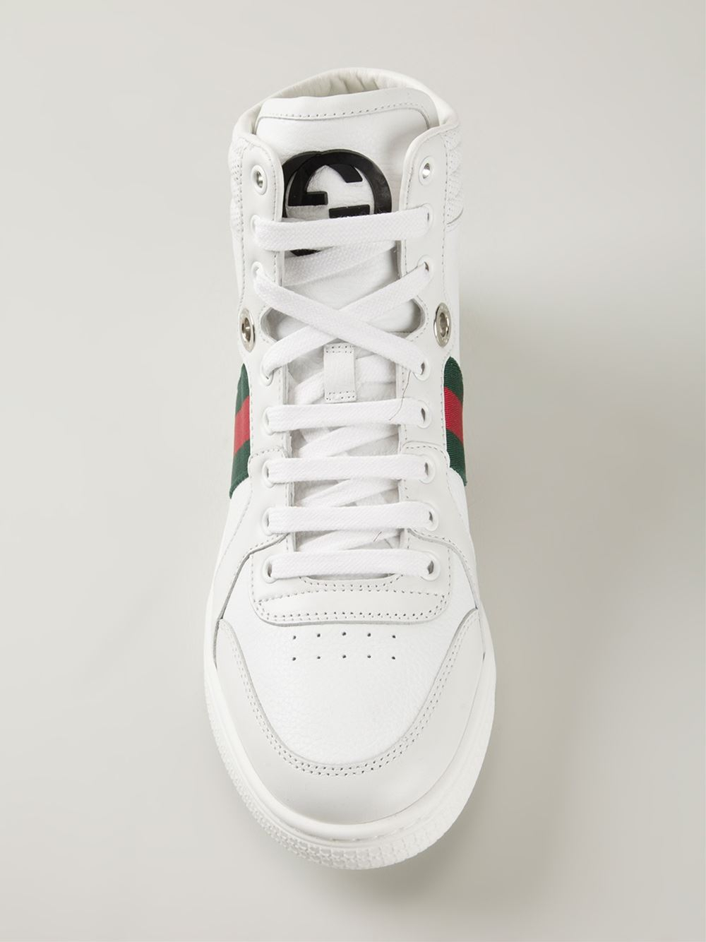 Gucci 'Coda' Hi-Top Sneakers in White - Lyst