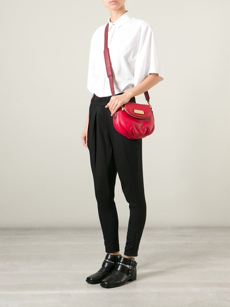 Marc By Marc Jacobs 'New Q Mini Natasha' Crossbody Bag in Red | Lyst