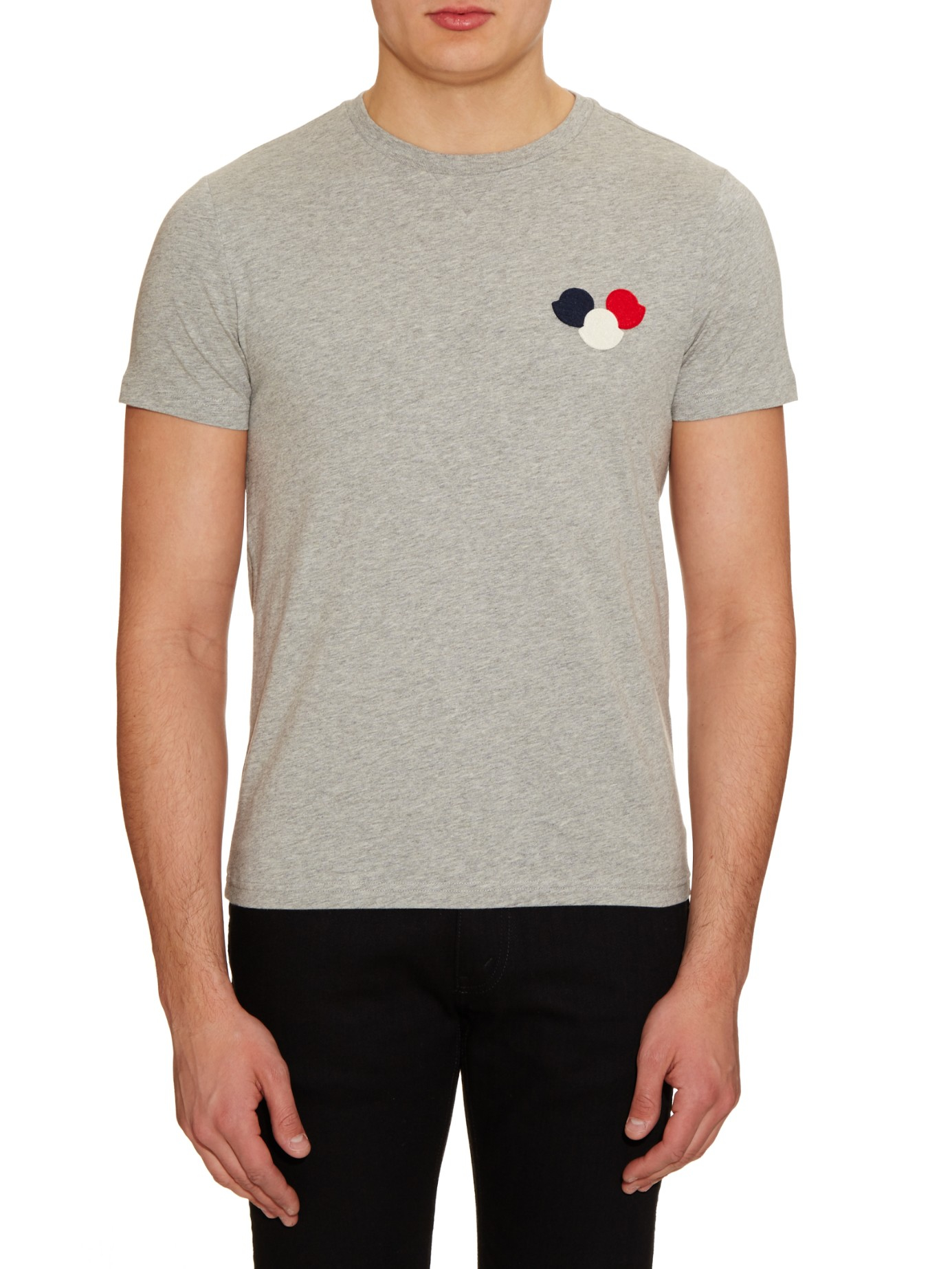 Moncler Logo-appliqué Cotton T-shirt in 