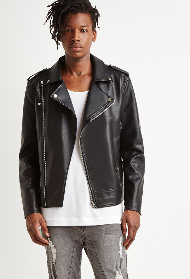 Moto Leather Jacket Mens - Jacket To