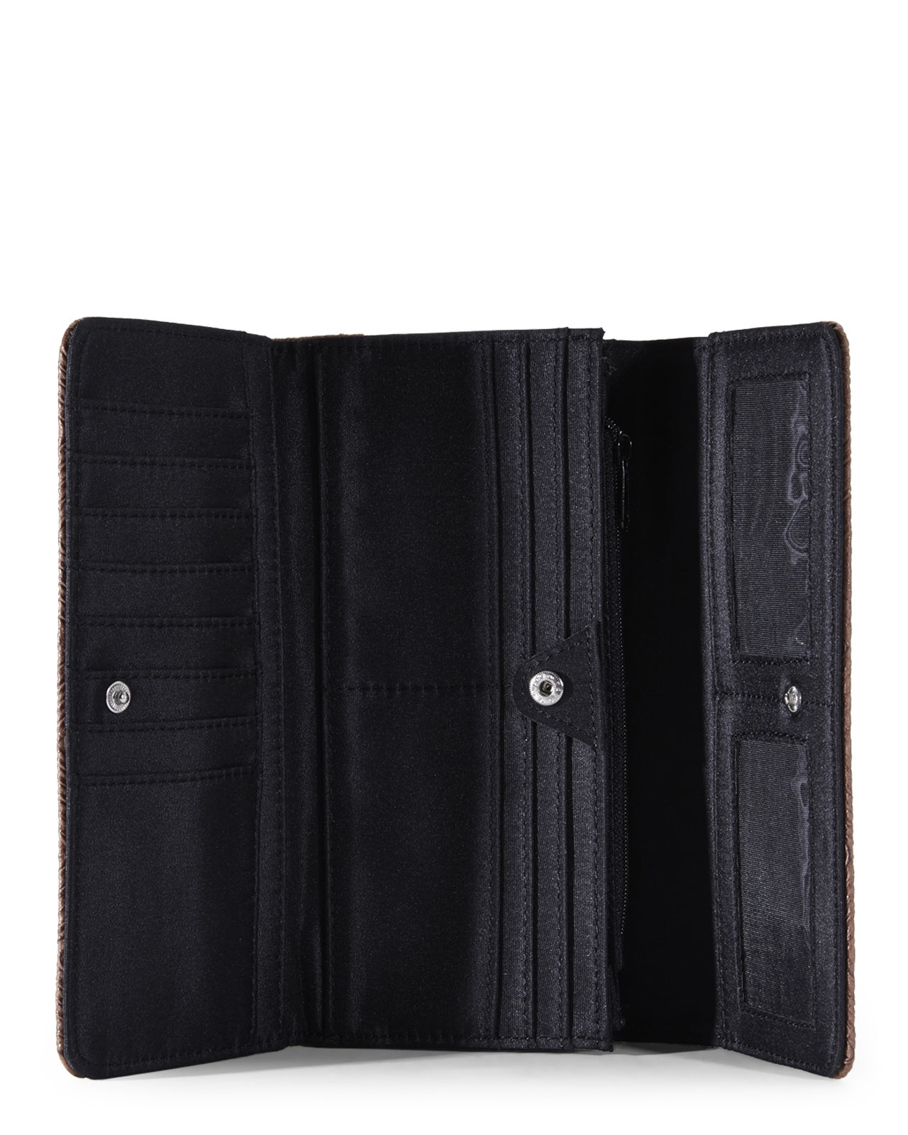 cole reaction Brown Chevron Tried & True Trifold Wallet in