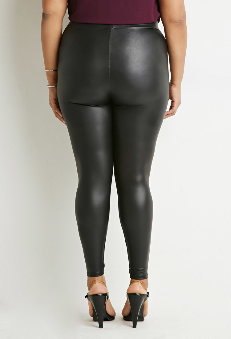 forever 21 leather leggings