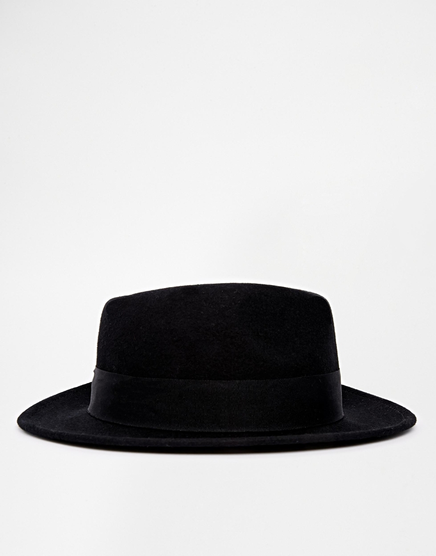 pork pie hat flat brim