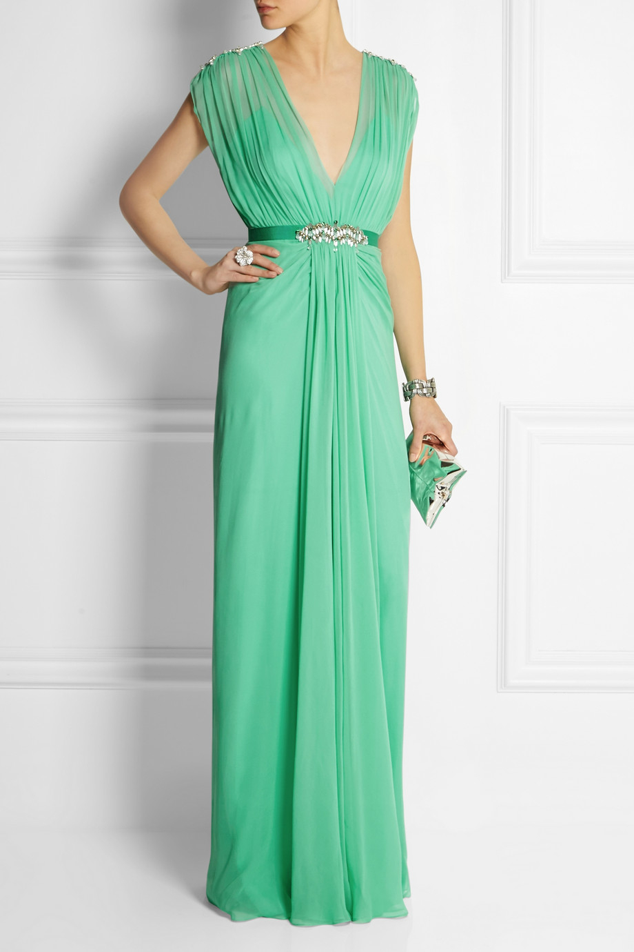 Jenny Packham зеленое платье