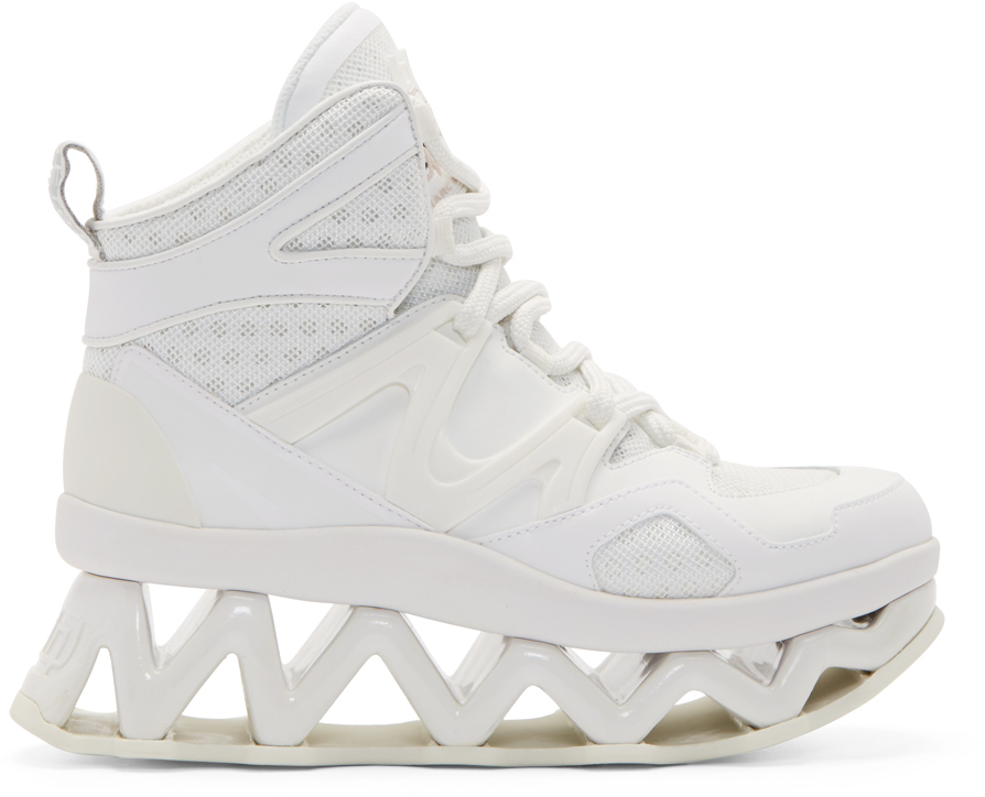 Lyst - Marc By Marc Jacobs White Cut_out Platform Ninja Sneakers in White