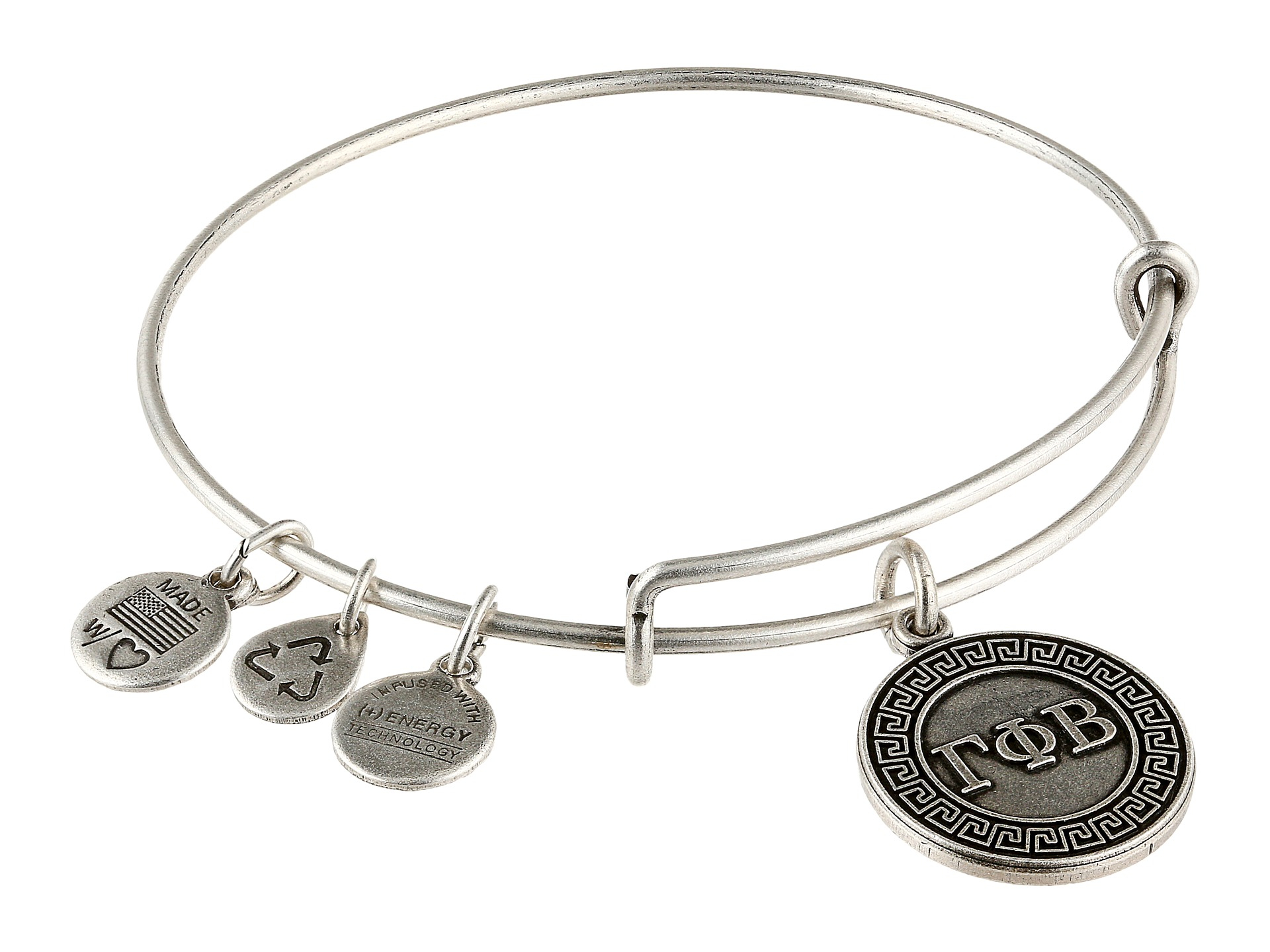 Lyst Alex And Ani Gamma Phi Beta Charm Bangle In Metallic Gallery