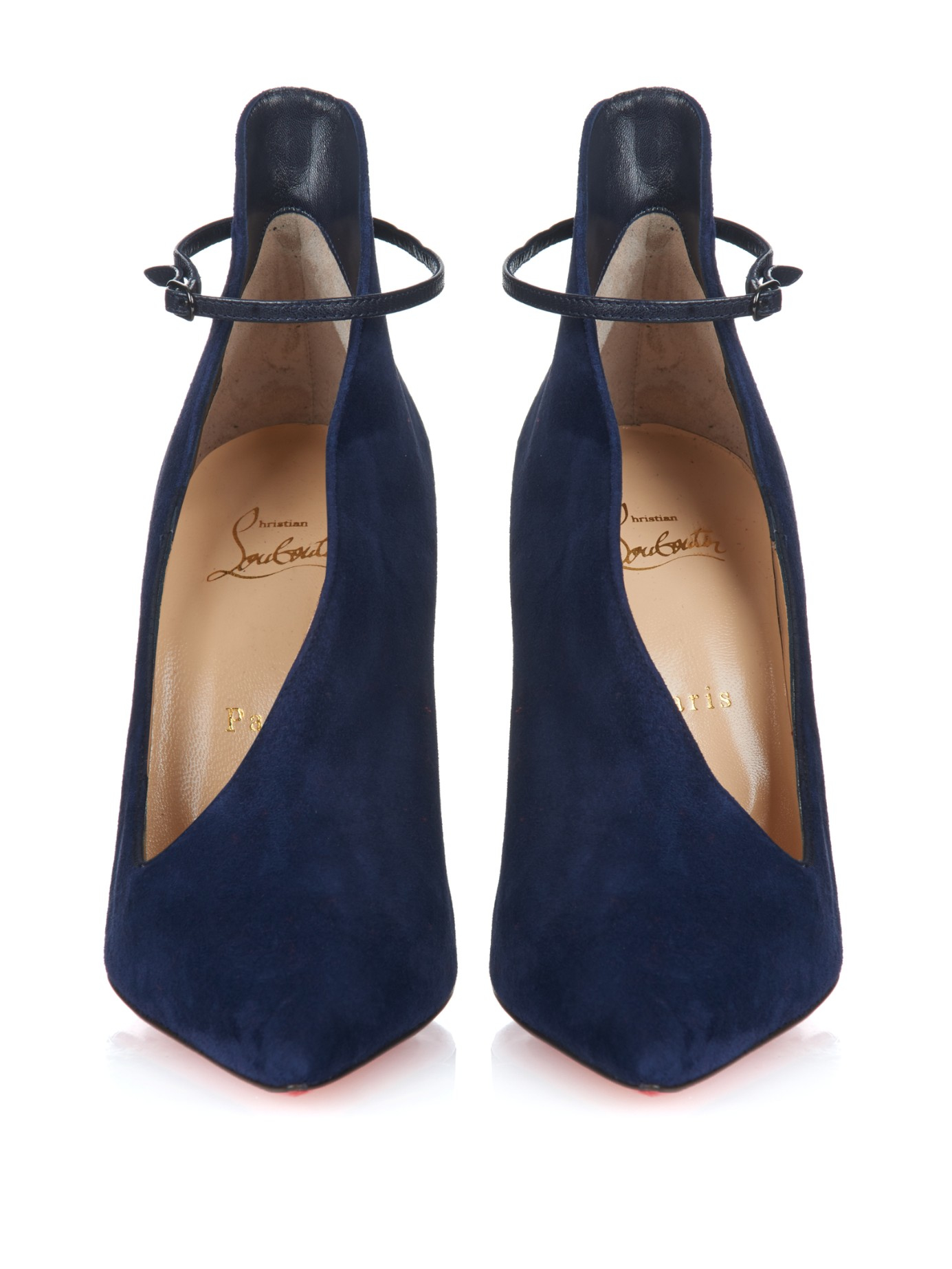 CHRISTIAN LOUBOUTIN: Astrida pumps in suede - Blue  Christian Louboutin  high heel shoes 3230712 online at