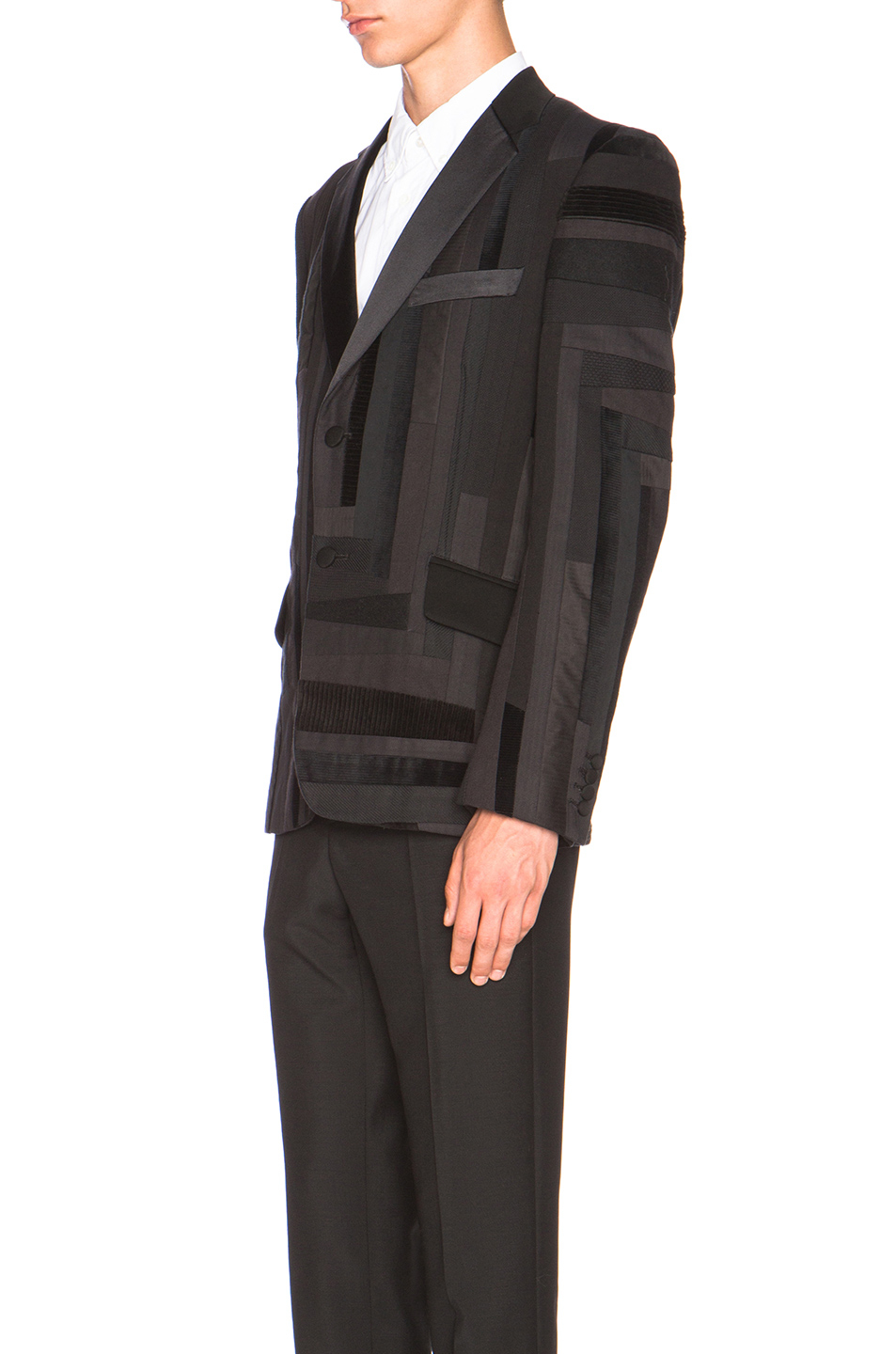 junya watanabe patchwork blazer