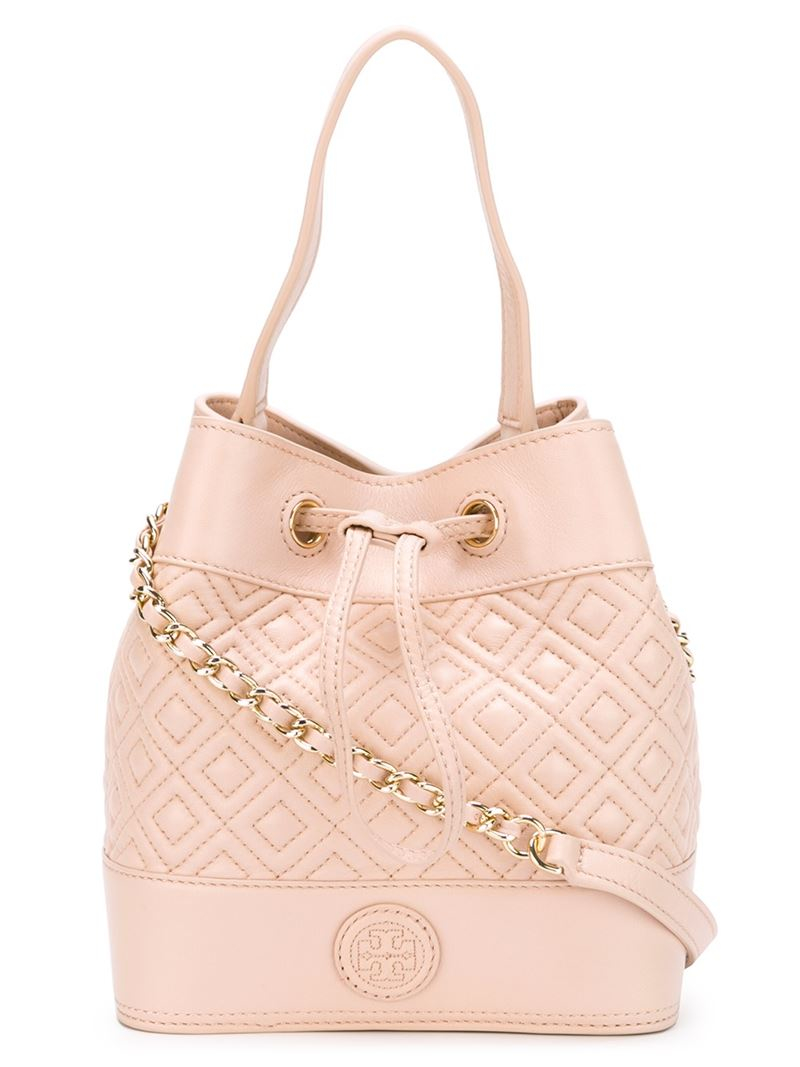 Tory Burch Quilted Bucket Bag in Pink & Purple (Pink) Lyst