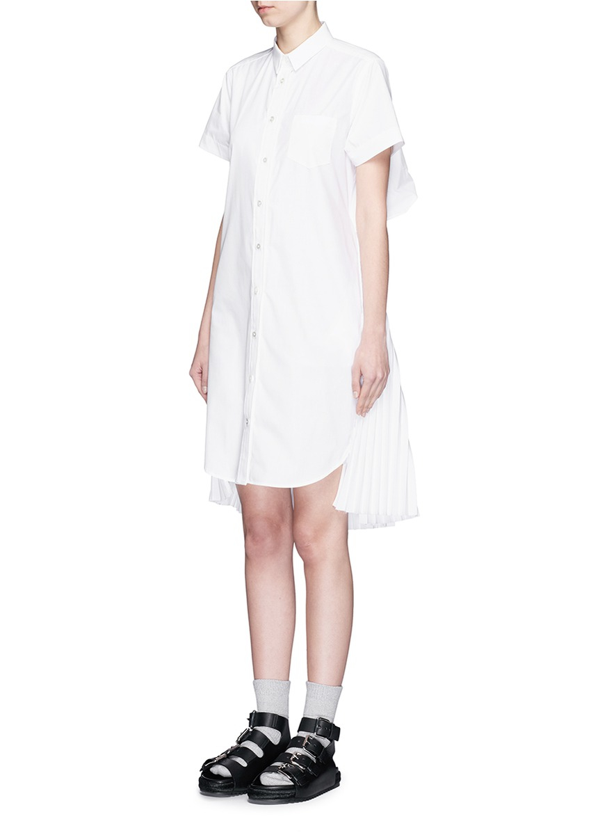 sacai shirt dress