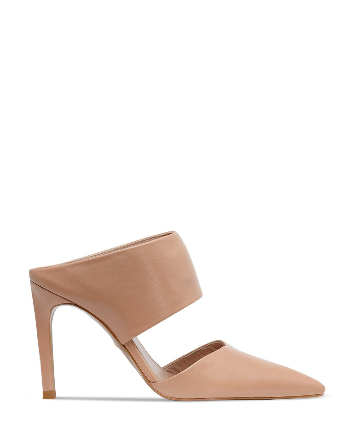 Whistles Mule Pumps - Tilla Pointed Toe in Nude (Natural) | Lyst