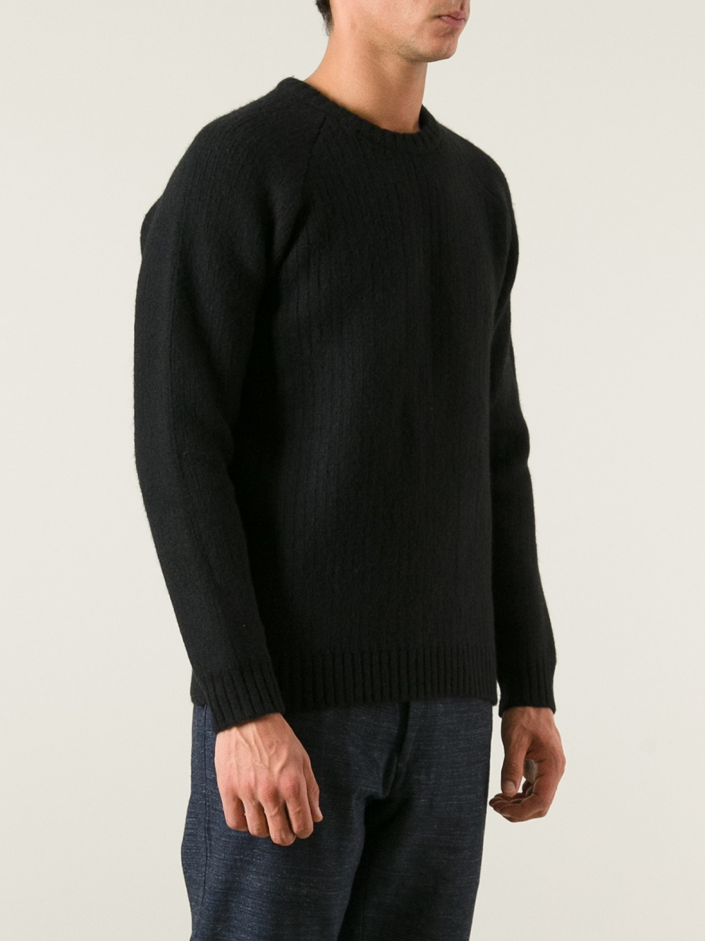 Our Legacy Crew Neck Sweater in Black for Men - Lyst