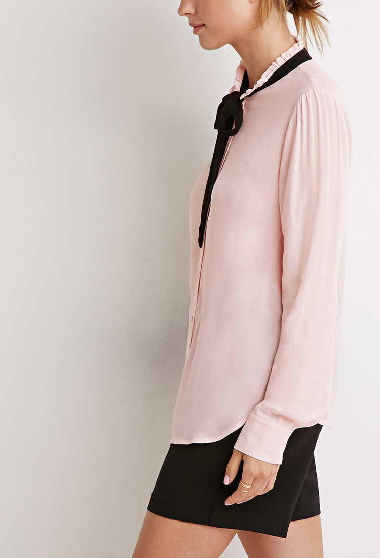 bow tie blouse forever 21