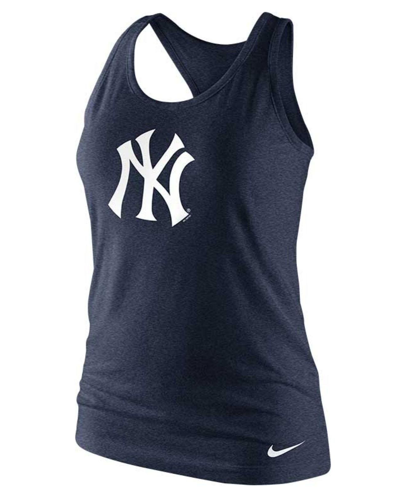 Nike Women'S New York Yankees TriBlend Logo Tank Top in Blue (Navy) Lyst