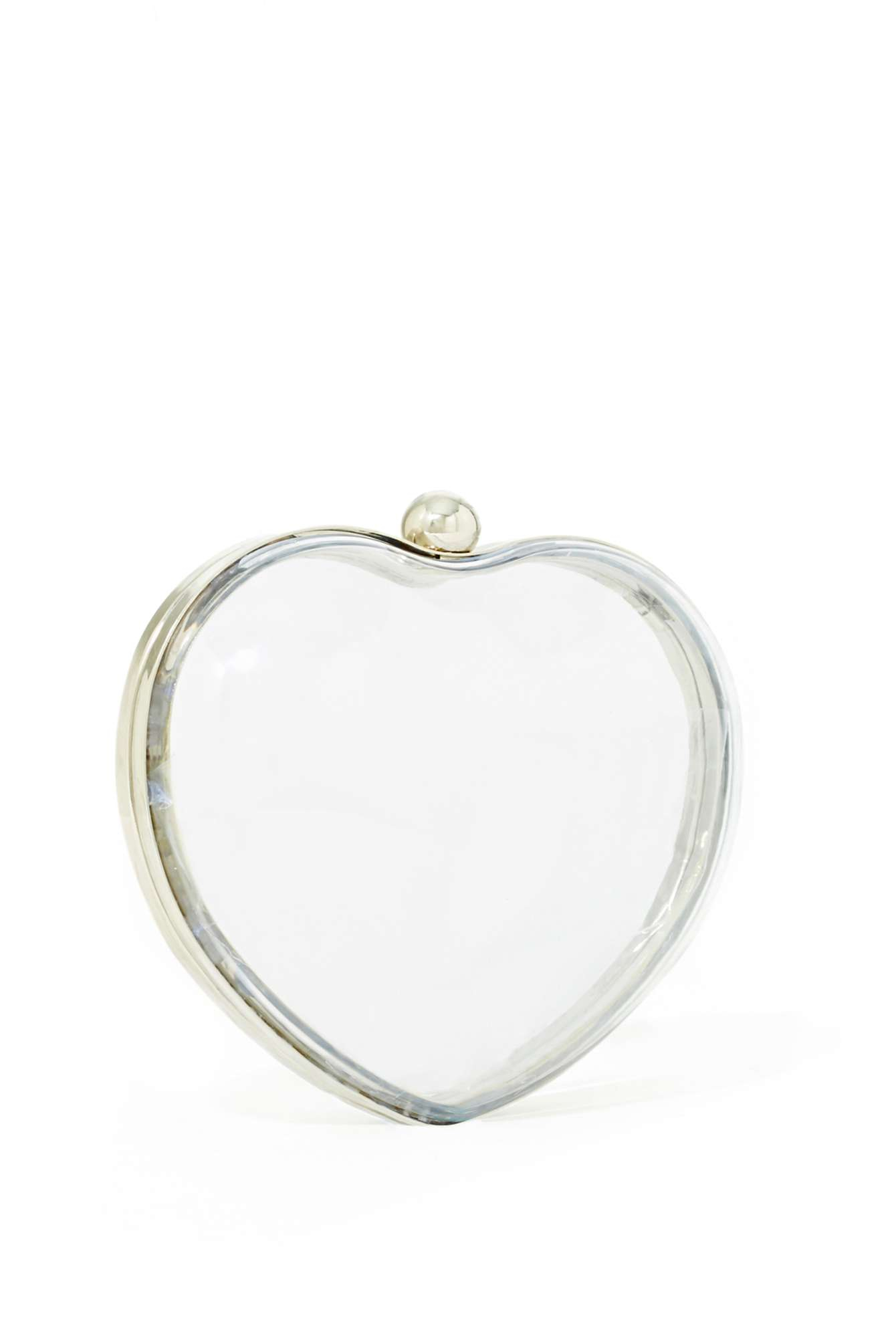 clear heart purse