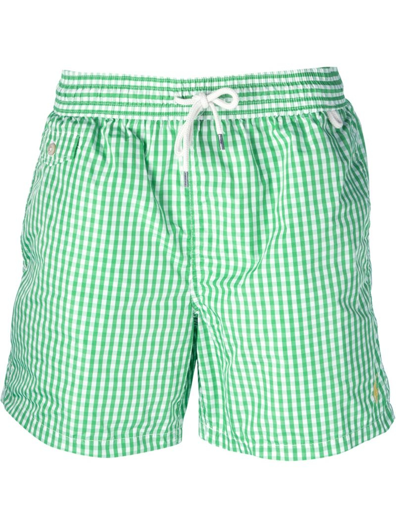 Polo Ralph Lauren Gingham-Check Swim 