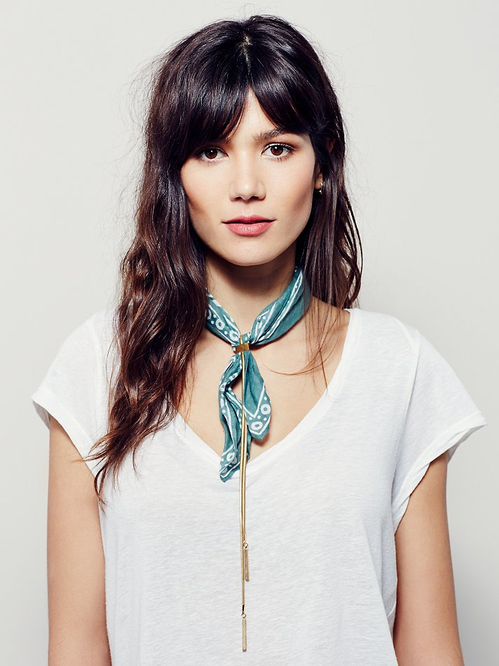Free People Bandana Bolo Necklace in Green | Lyst
