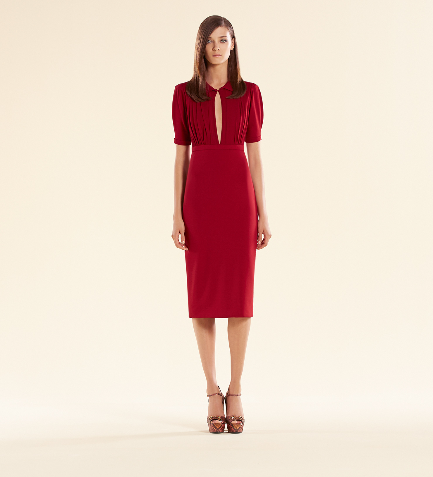 viscose jersey dress gucci