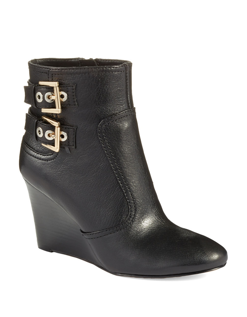 Nine West Herbert Wedge Boots in Black | Lyst