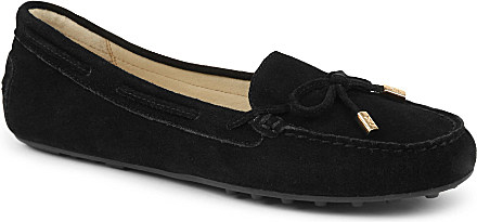 MICHAEL Michael Kors Daisy Suede Moccasins in Black | Lyst