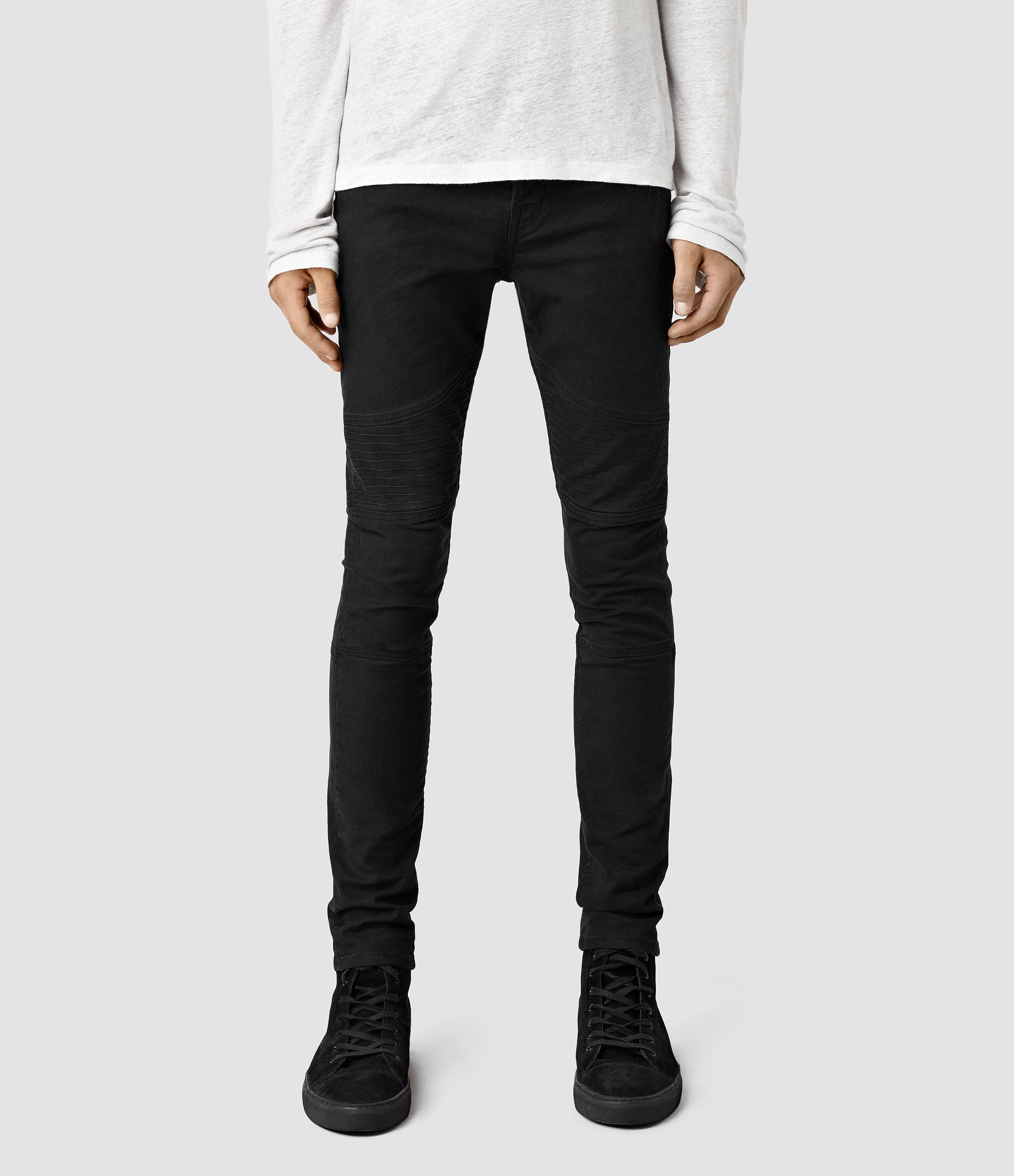 AllSaints Hoxley Wilkins Cigarette Jeans in Black for Men | Lyst UK