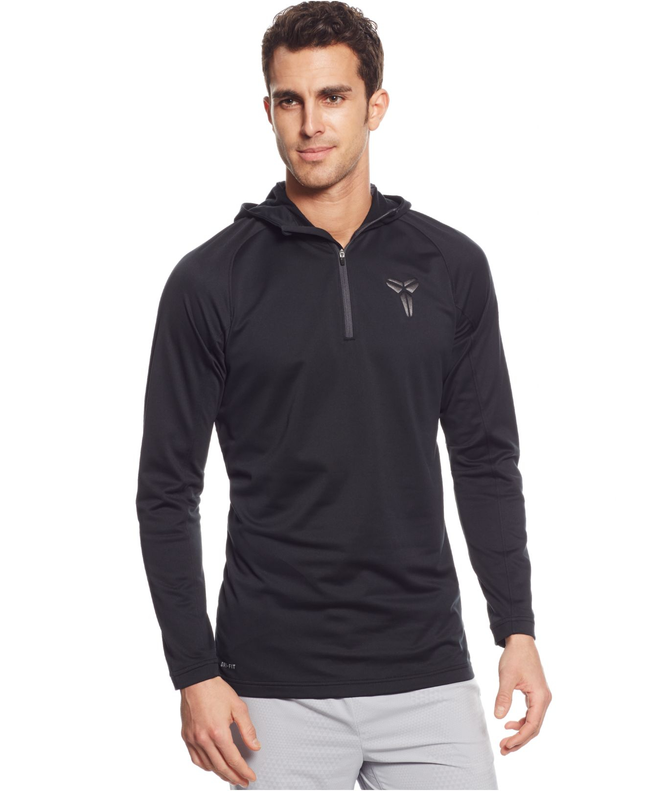 Nike Synthetic Kobe Emerge Dri-fit Quarter-zip Pullover Hoodie in Black ...