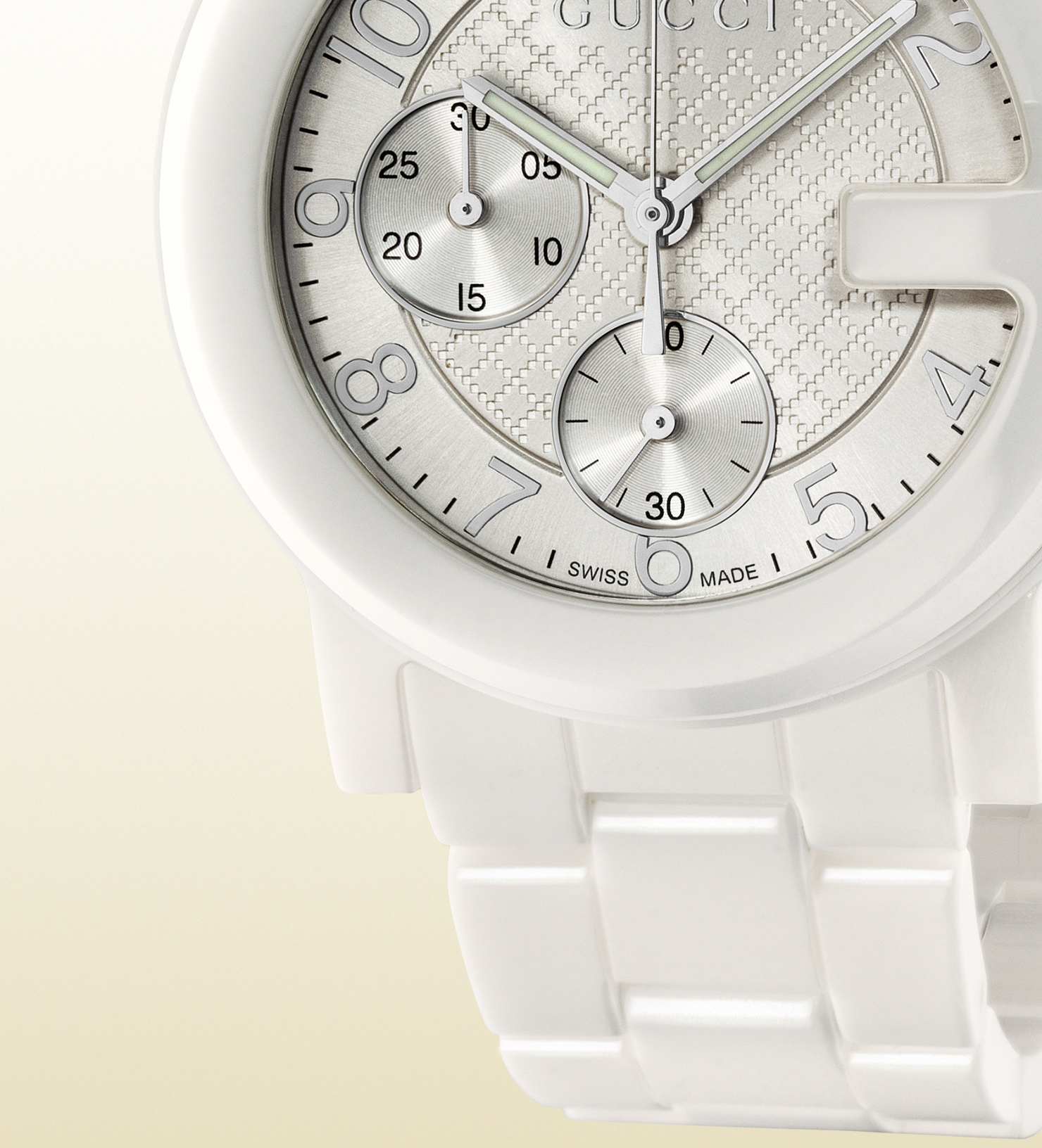 Gucci G-chrono Ceramic Watch in White | Lyst