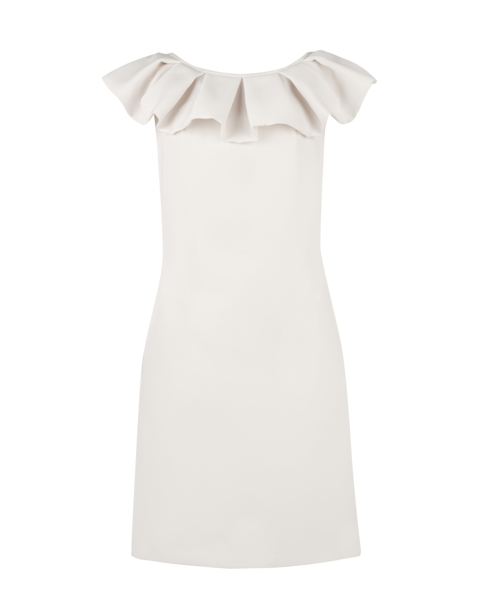 ted baker white ruffle dress