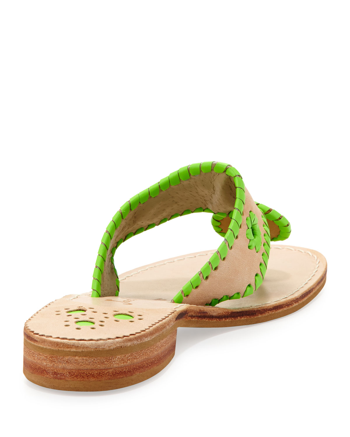 Lyst - Jack rogers Neon Whipstitch Thong Sandal Lime in Green