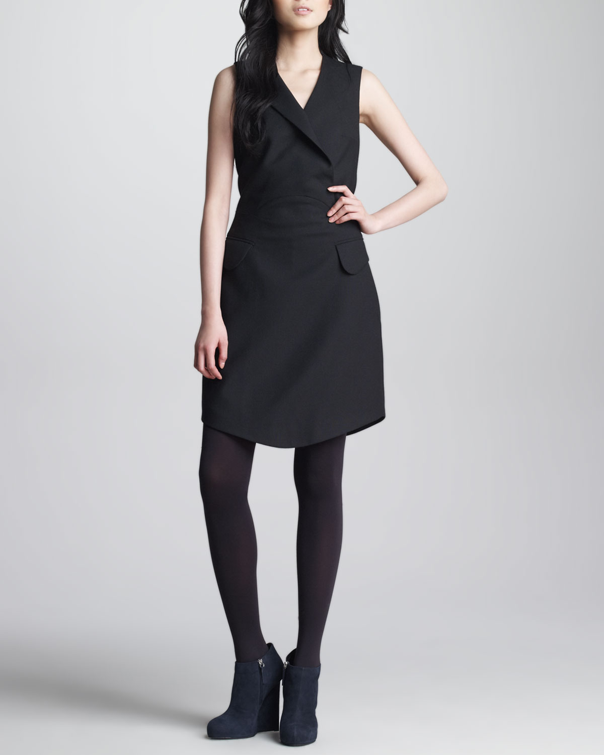 carven black dress
