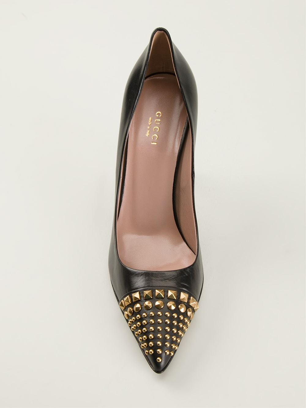 gucci studded heels