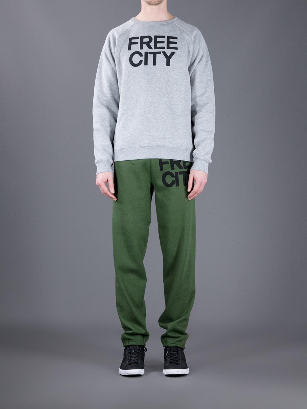 green free city sweatpants