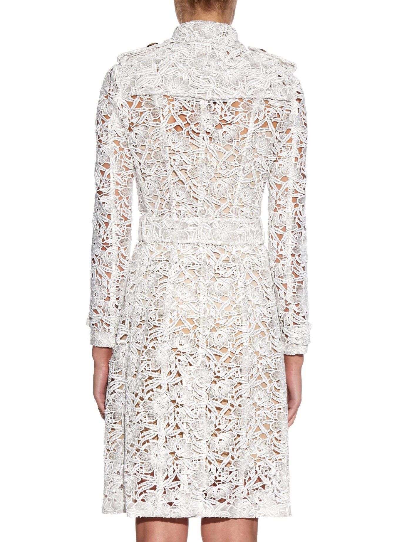 Burberry Pennyford Lace Trenchcoat In Black Lyst Gallery