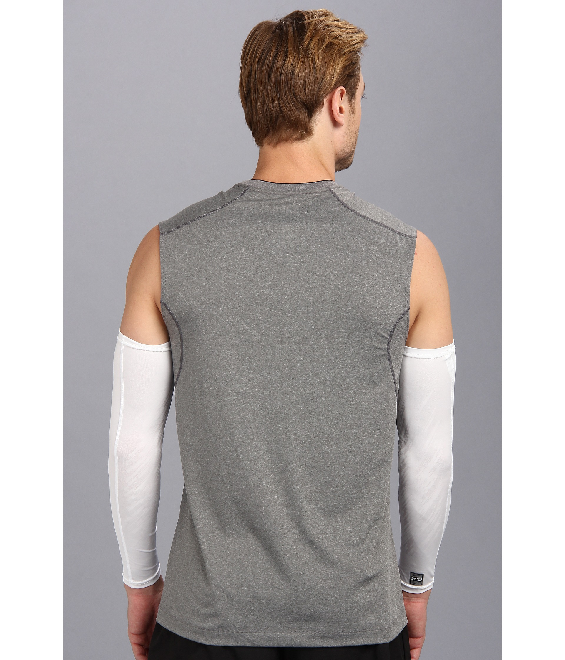 Nike Pro Combat Dri-Fit Shiver in White for Men | Lyst