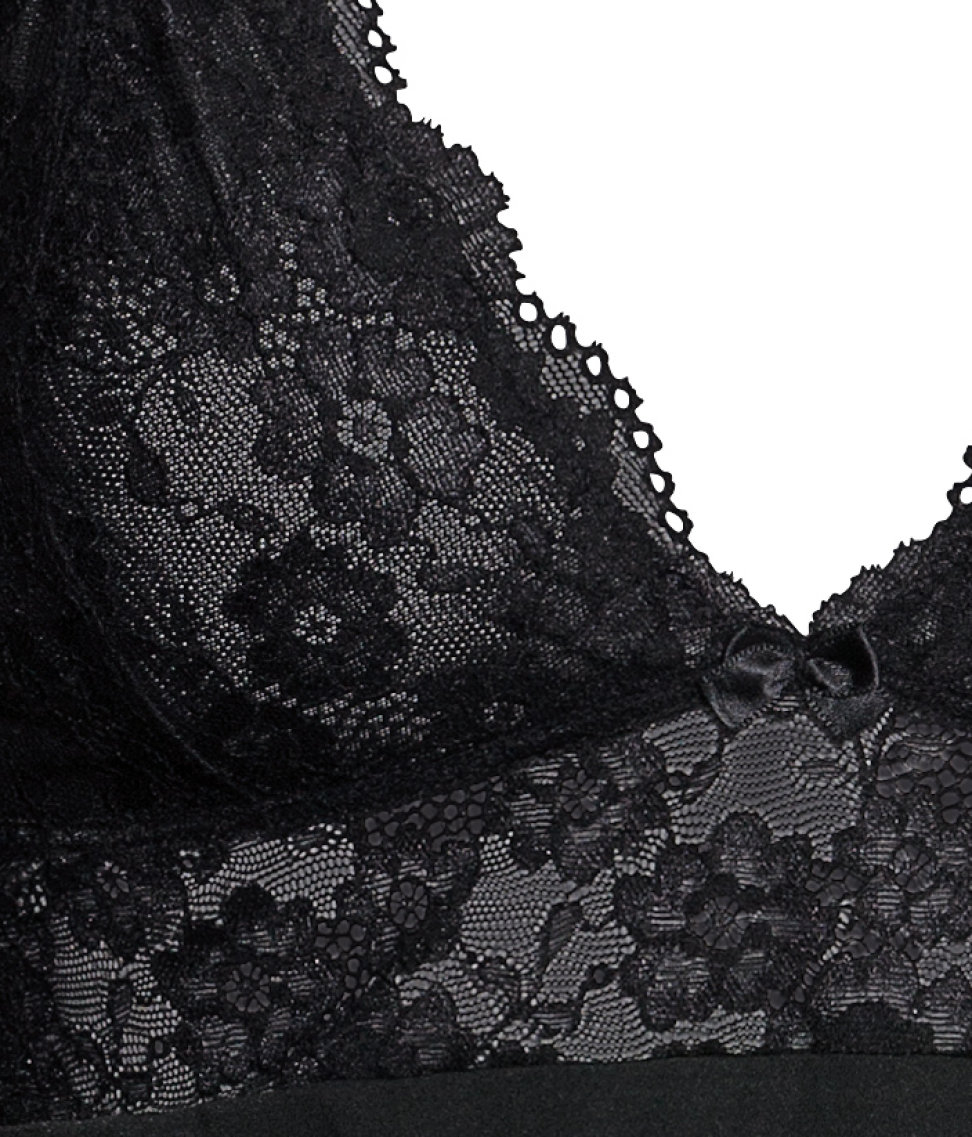 Lyst - H&M Pleated Kimono in Black