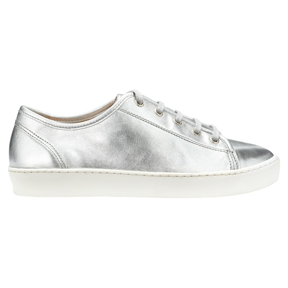 jigsaw silver trainers