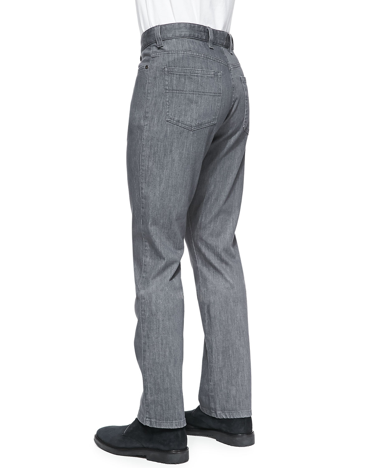 Lyst - Ermenegildo Zegna Stretch Denim Jeans in Gray for Men