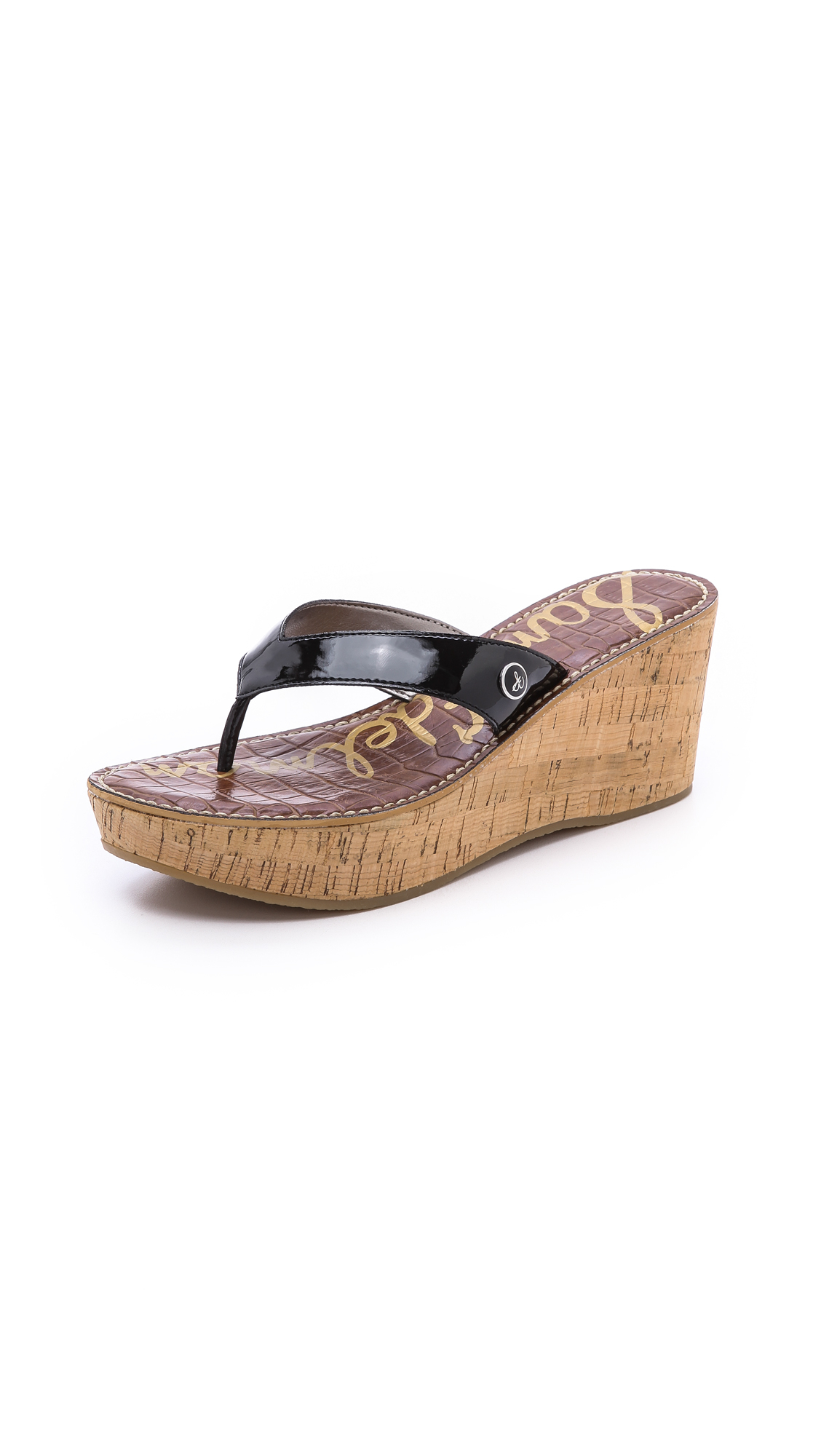 sam edelman wedge flip flops