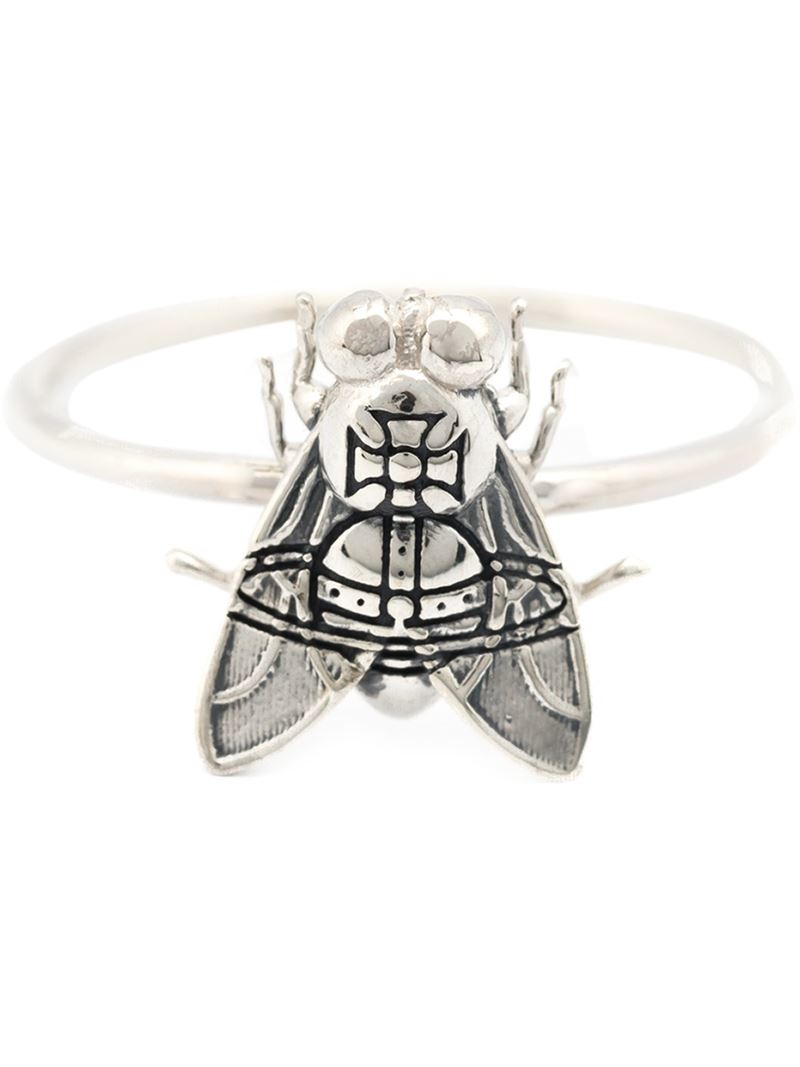 Vivienne Westwood Fly Ring in Gray | Lyst