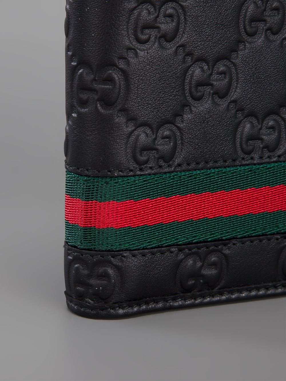 Gucci Monogram Embossed Wallet in Black for Men - Lyst